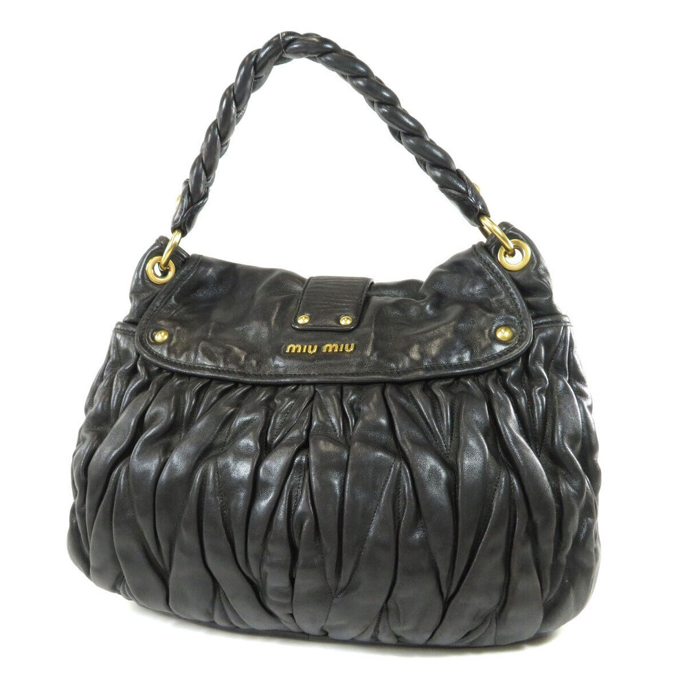 Miu Miu Handbag Calfskin Black